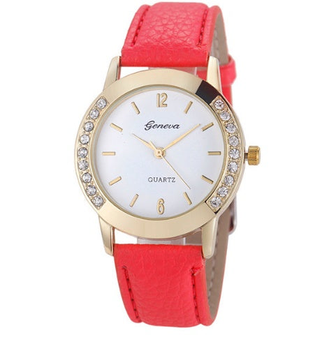 montres pour femmes En Cuir Quartz