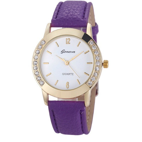 montres pour femmes En Cuir Quartz