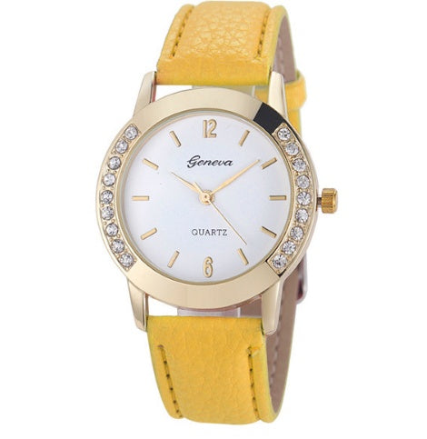 montres pour femmes En Cuir Quartz