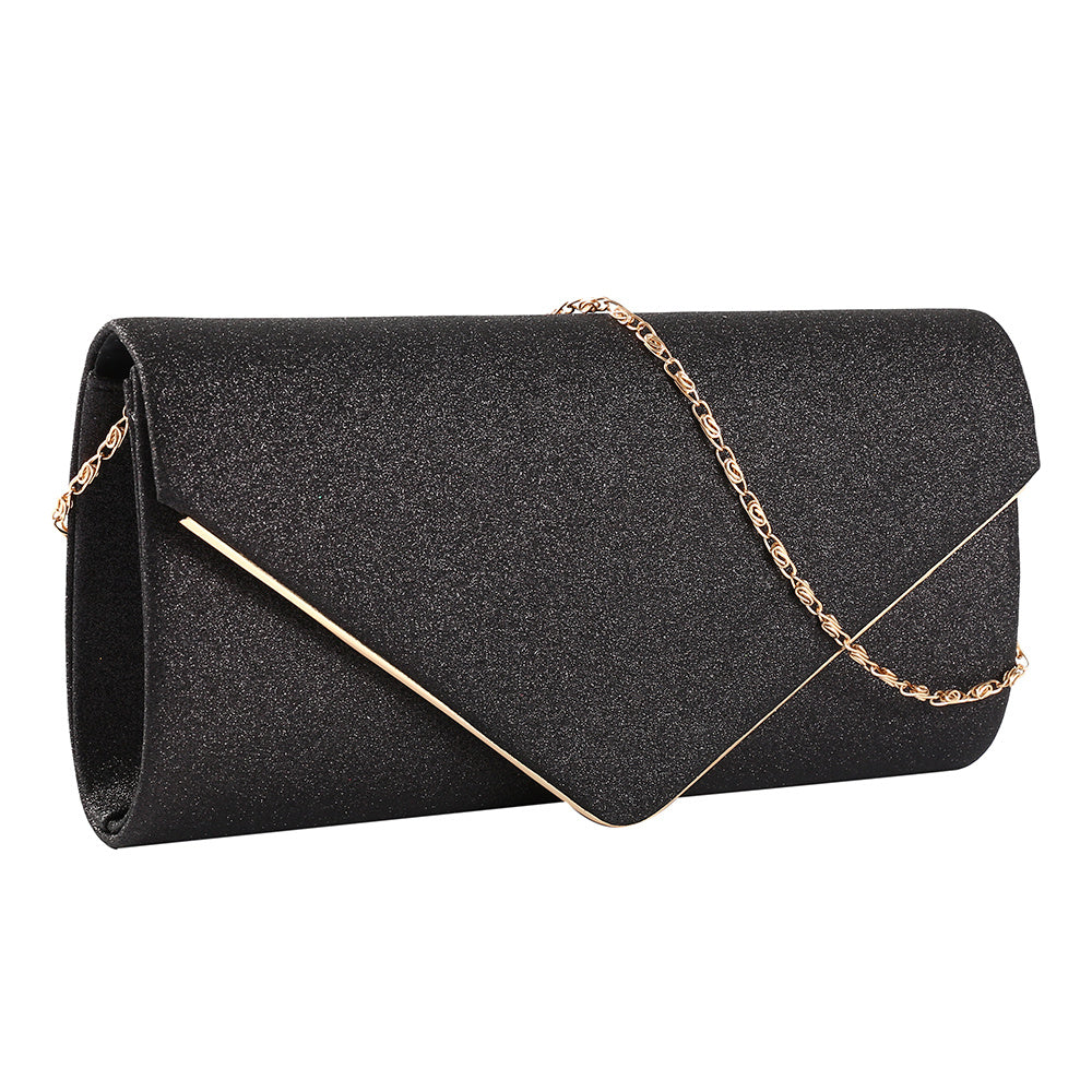 Pochette de Soirée Femme avec Chaîne Dorée – Élégante et Chic