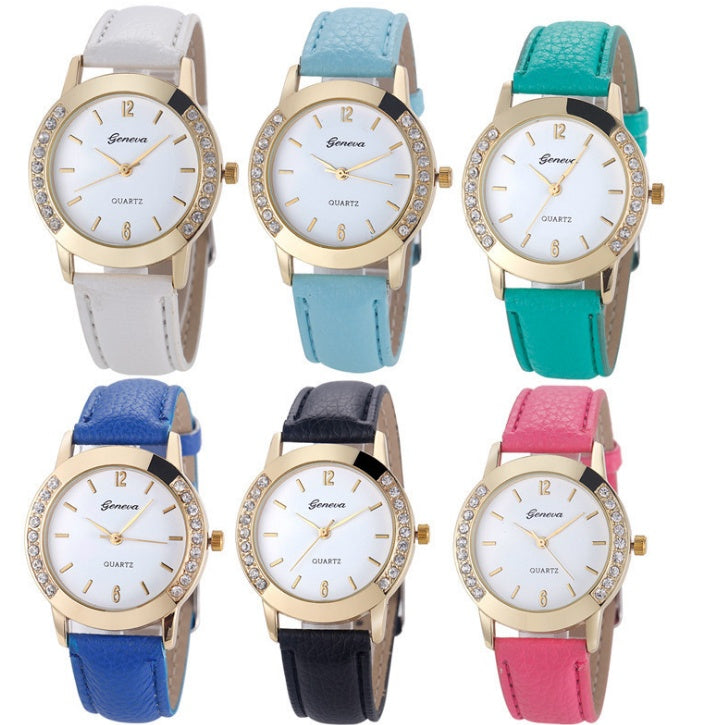 montres pour femmes En Cuir Quartz
