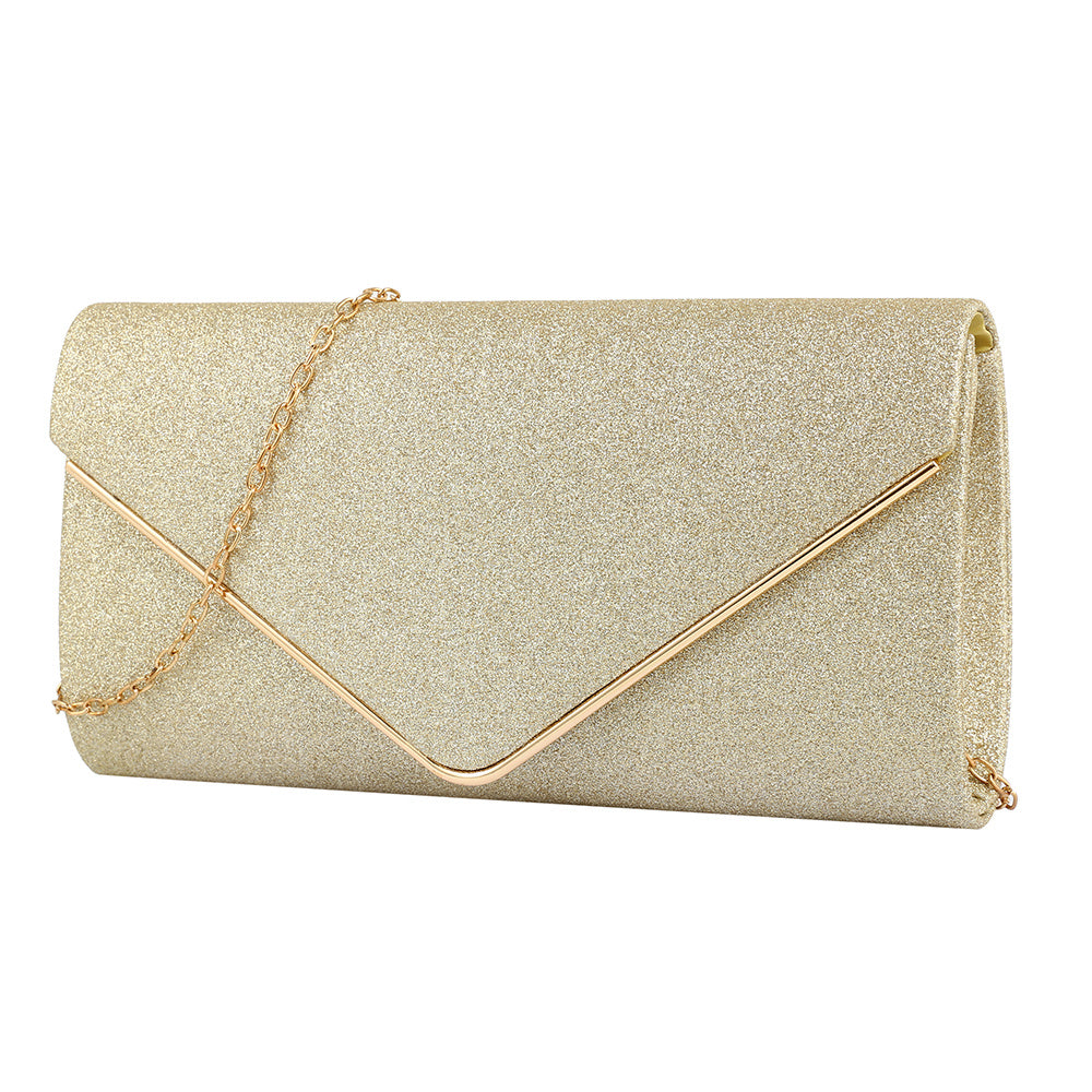 Pochette de Soirée Femme avec Chaîne Dorée – Élégante et Chic