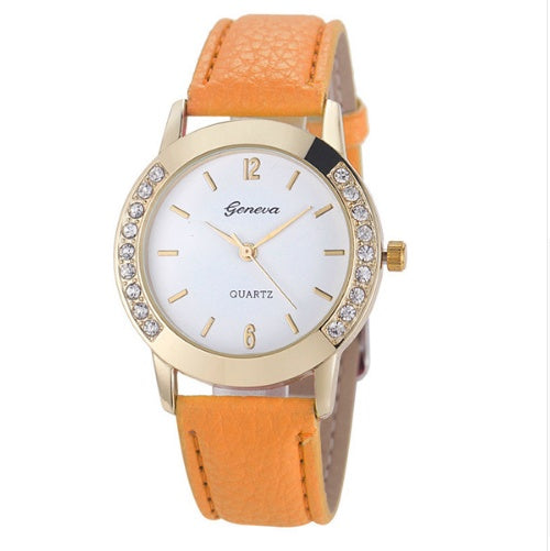 montres pour femmes En Cuir Quartz