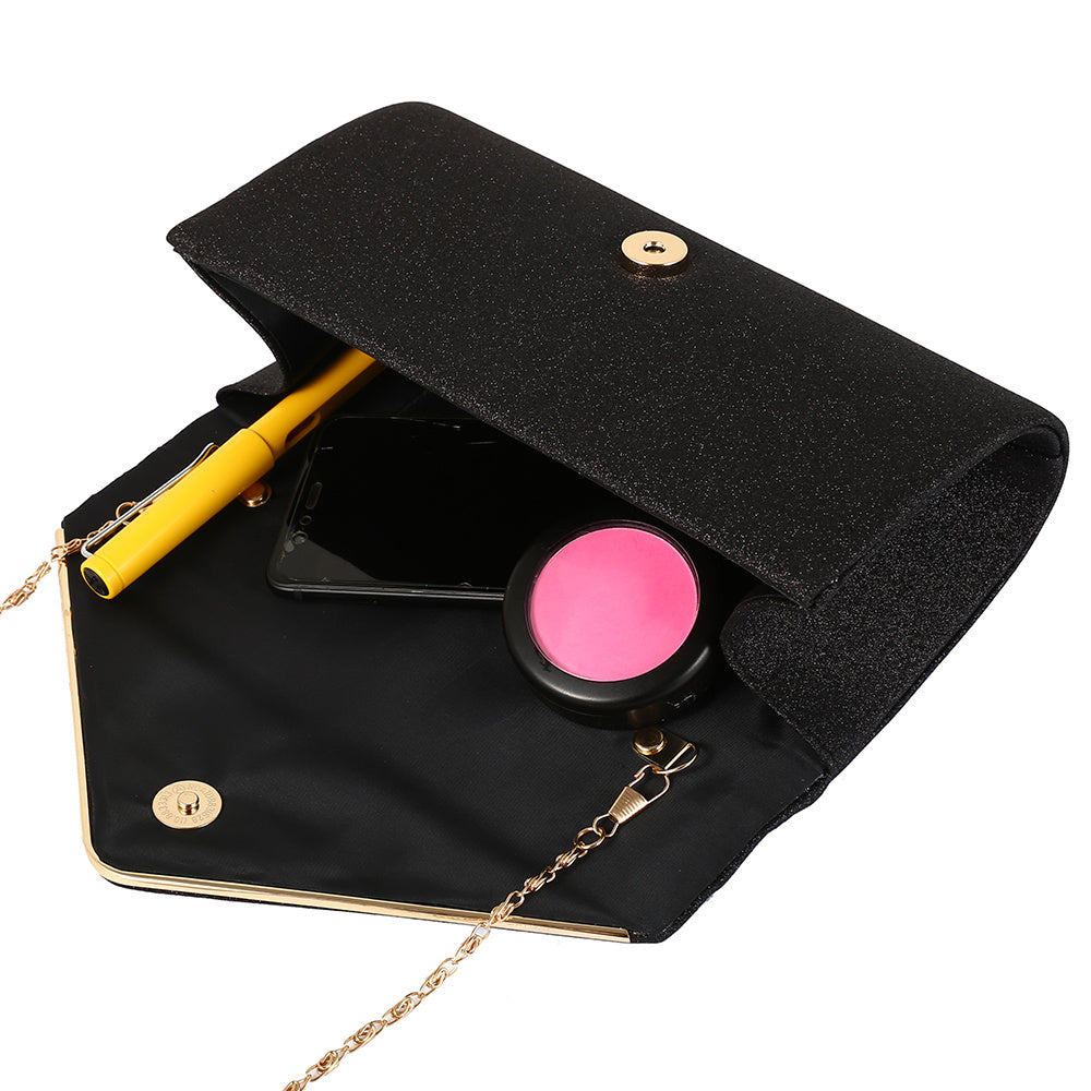 Pochette de Soirée Femme avec Chaîne Dorée – Élégante et Chic