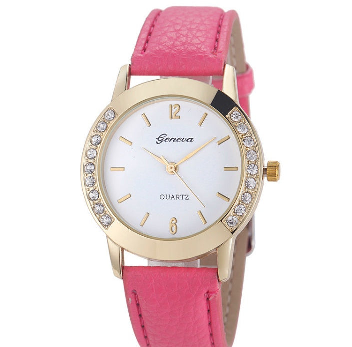 montres pour femmes En Cuir Quartz
