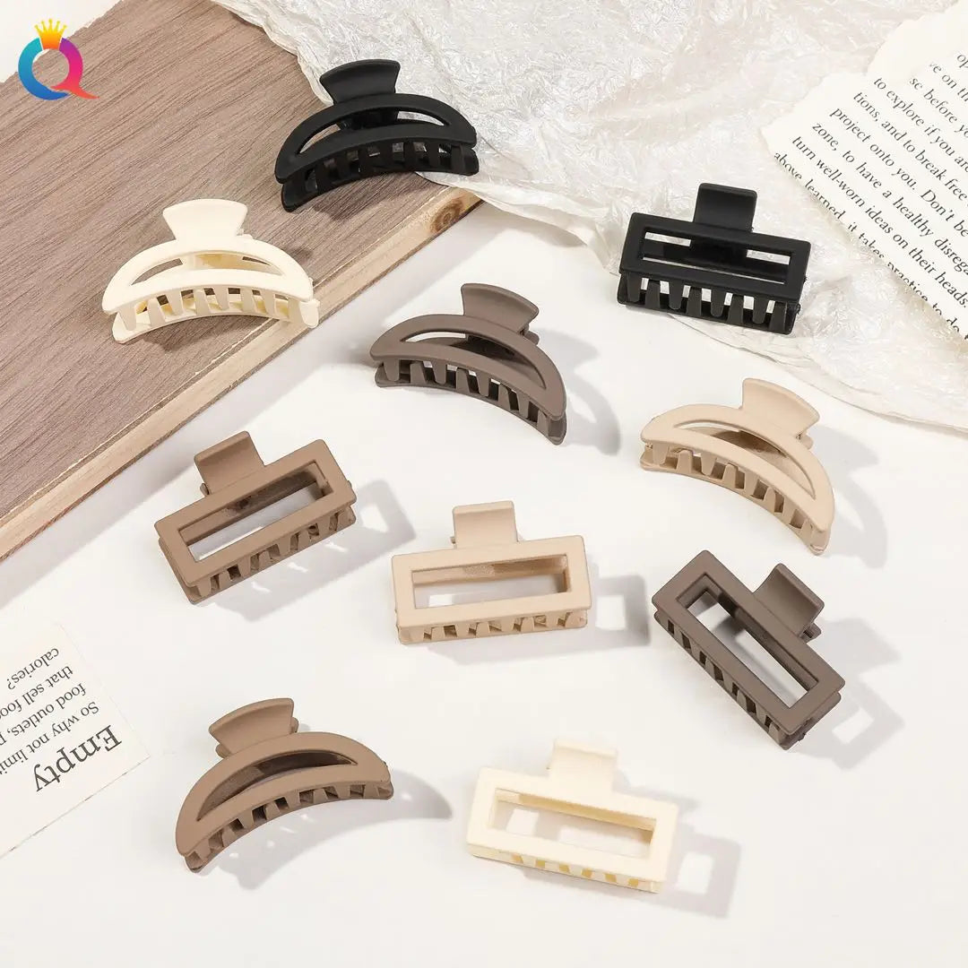 Lot de 5 petites pinces à cheveux fleuries mat pour femmes et filles – Clips à mâchoire antidérapants pour cheveux fins