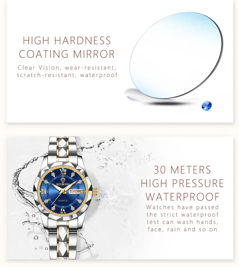 Montre Élégante Femme Quartz Étanche 2025