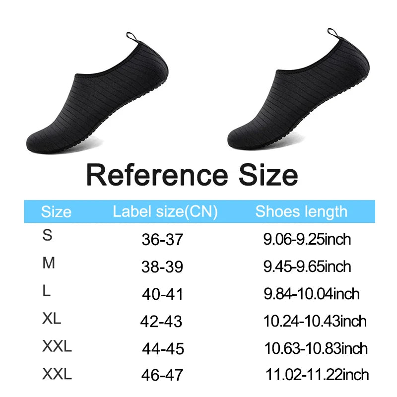 1Pair Quick Drying Water Shoes Non-Slip Breathable Summer Aqua Beach Sandal Flat Shoe Seaside Slipper For Men Women Creek Shoes
