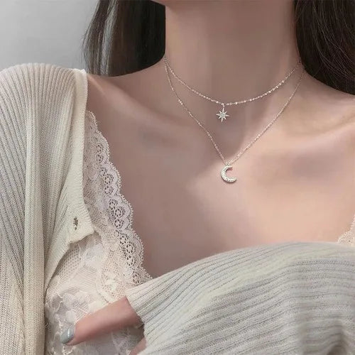 Nouveau collier perle pour femme 2025 – Style K-pop, couleur dorée, avec pendentif perlé, chaîne double couche type choker. Bijou de mode tendance gothique.