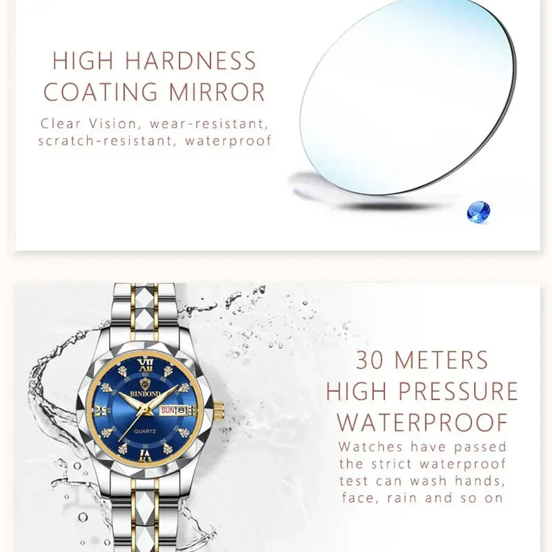 Montre Élégante Femme Quartz Étanche 2025