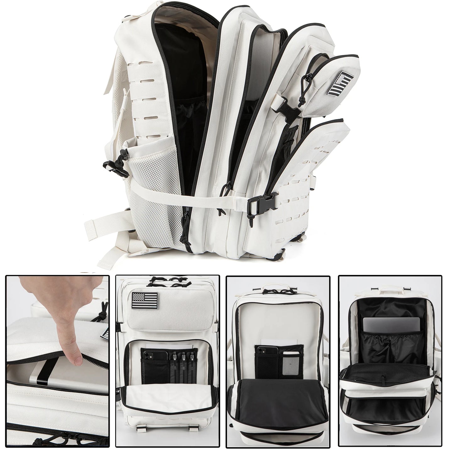 Sac à Dos Tactique 25L / 45L – Randonnée, Survie, École – Mixte