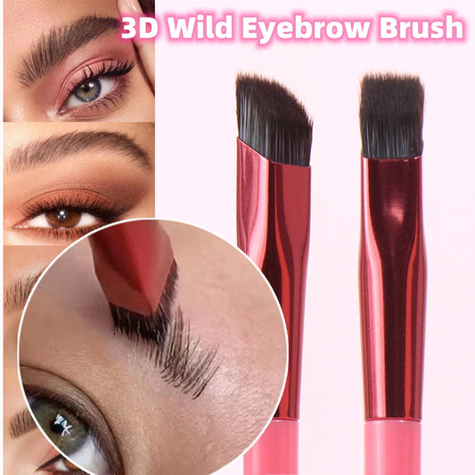 Pinceau à sourcils Wild 3D - Pinceau de maquillage pour sourcils, brosse à sourcils pour peinture stéréoscopique, outil de maquillage pour sourcils avec pinceau correcteur.