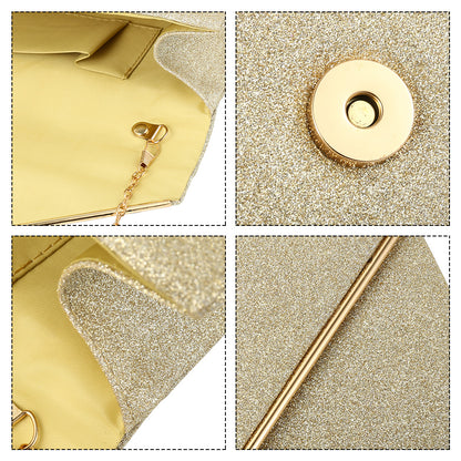 Pochette de Soirée Femme avec Chaîne Dorée – Élégante et Chic