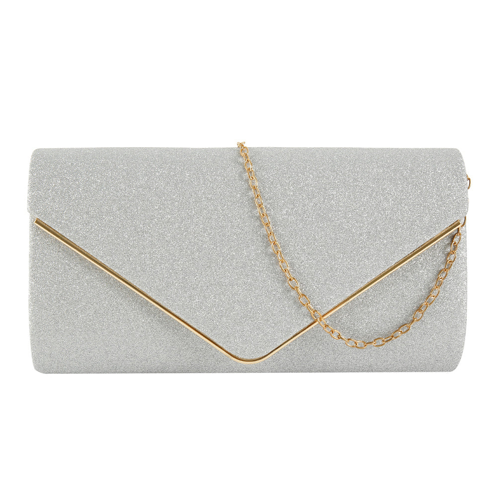 Pochette de Soirée Femme avec Chaîne Dorée – Élégante et Chic