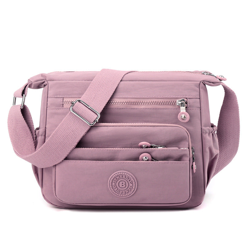 Sac à bandoulière léger et de grande capacité - Sac en nylon pour femme