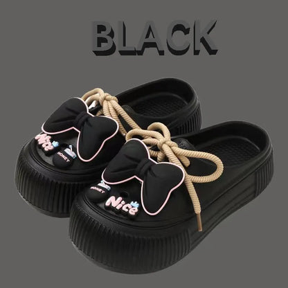 New Sandals DIY  Platform Sandals for Women 2024 Summer Thick Sole Beach Sandals Woman Flowers Non Slip EVA Clogs Garden Shoes