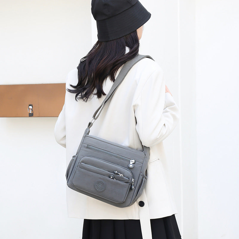 Sac à bandoulière léger et de grande capacité - Sac en nylon pour femme